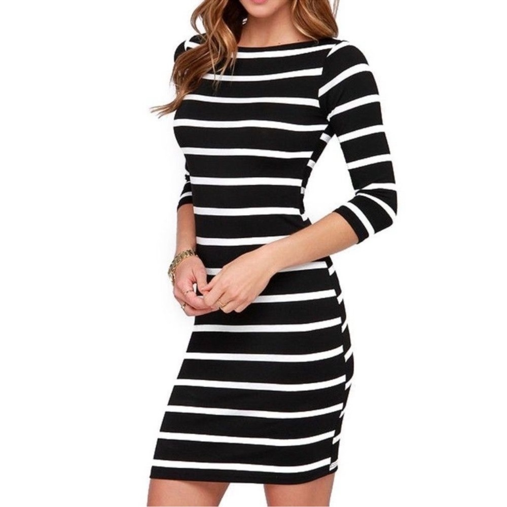 Nautical Striped Navy Sundress